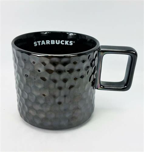 Starbucks Coffee Mug 2019 Limited Edition Glossy Gunmetal Black 12oz