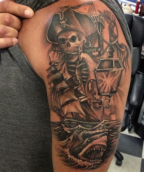 49 Pirate Tattoo Designs For Men