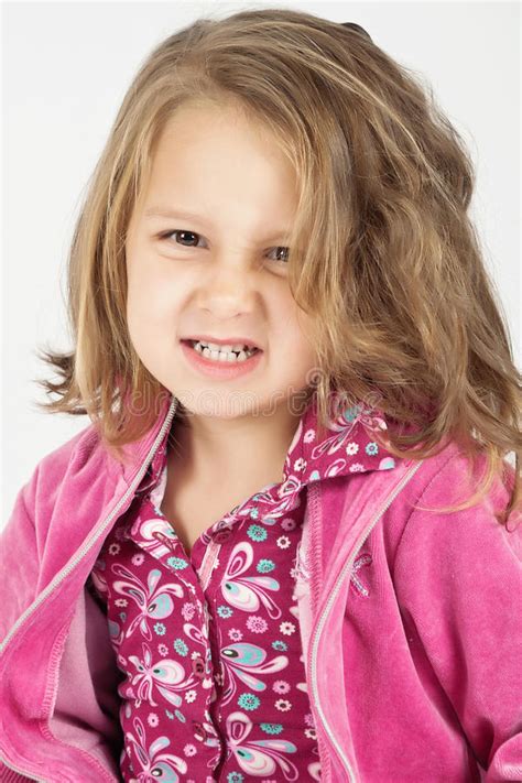 Angry Little Girl Stock Image Image Of People Background 16486597