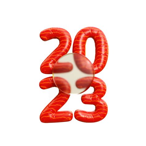 Año Nuevo 2023 Números 3d Ilustración 13995859 Png