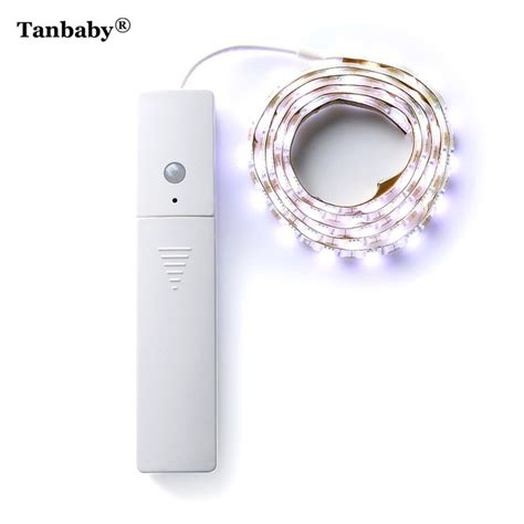 Tanbaby Pir Motion Sensor 1m Led Strip Night Light Led Chip Aaa Battery