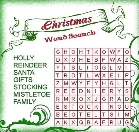 Christmas Word Search The Frugal Crafter Blog