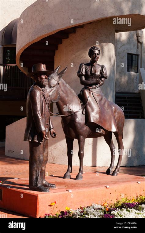 Statue Of Winfield Scott The Founder Of Scottsdale With His Wife