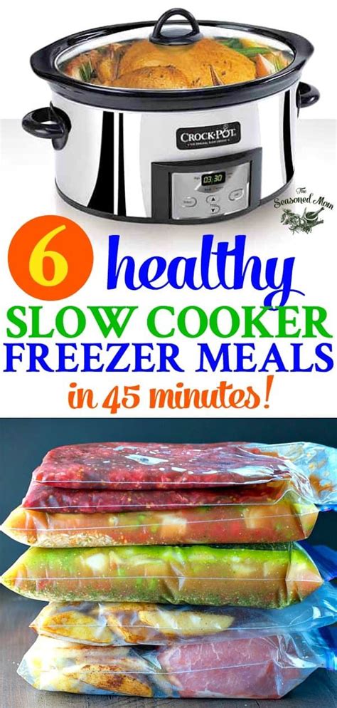 Healthy Slow Cooker Freezer Meals In Minutes The Seasoned Mom Recipe Slow Cooker