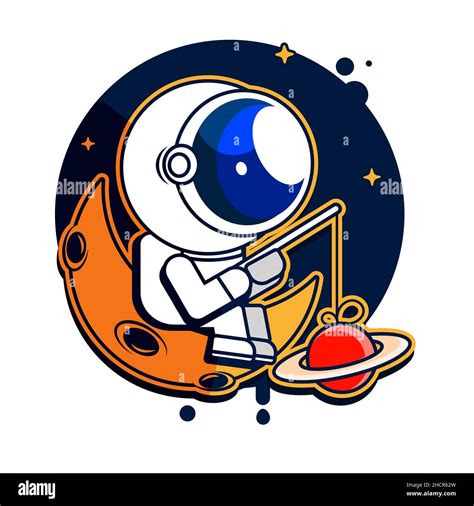 Cute Astronaut Riding Rocket Cartoon Vector Icon Illustration Science