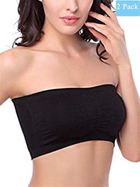 lelinta women s strapless bra cropped seamless bandeau tube top bra stretch sport bandeau bras