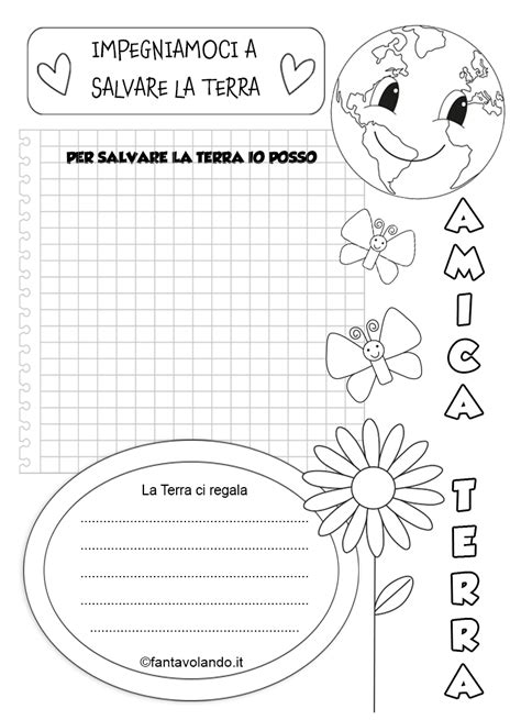 Giornata Mondiale Della Terra 22 Aprile Schede Didattiche Fantavolando