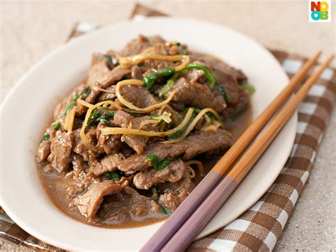 Stir Fried Beef With Ginger And Spring Onions Recipe