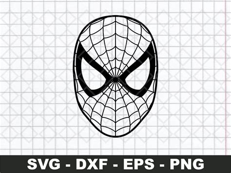 Spiderman Outline Svg Vector