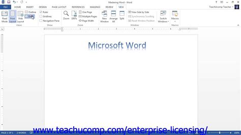 Microsoft Office Word 2013 Tutorial Getting Acquainted With Word 110