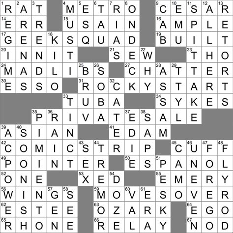 La Times Crossword 12 May 23 Friday