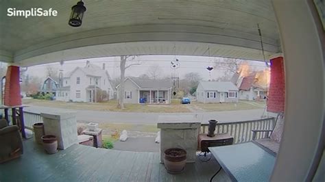Indiana House Explosion Caught On Security Camera Youtube