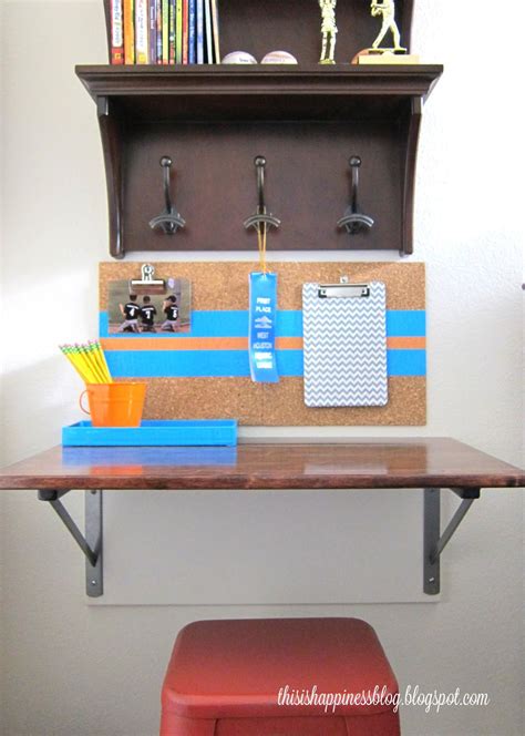 A long table with an edge so the crayons. this is happiness: diy kid's desk / the how to