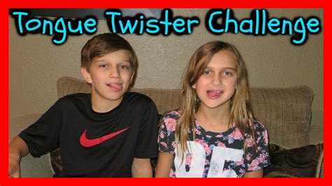 Tongue Twister Challenge Kids Edition Youtube