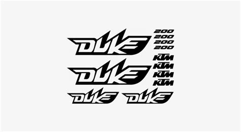 Download Ktm Duke 200 Logo Sticker Transparent Png Download Seekpng