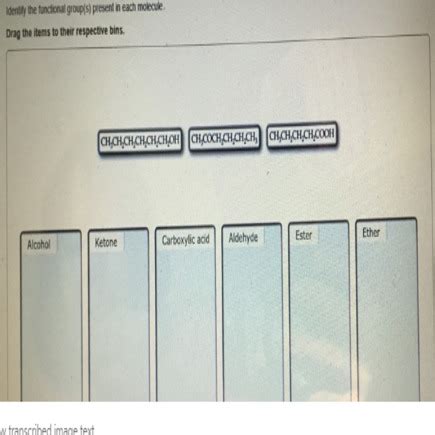 Classify Each Molecule According To Its Functional Group