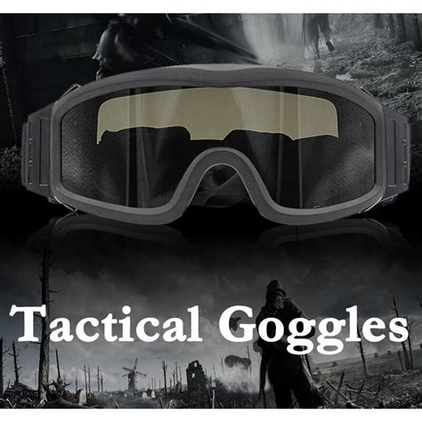 Tactical Glasses 3 Lens Army Military Combat Safety Goggles Sand Proof Goggles Uv400 Outdoor Cs