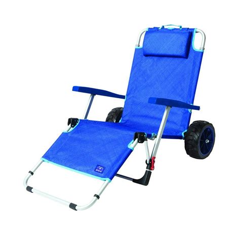 Mac Sport 2 In 1 Beach Camping Folding Lounger Chair And Wagon Cart W
