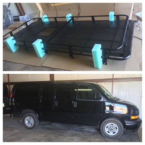 Aluminess Roof Rack Delivered And Ready To Install On This Gmc Van It