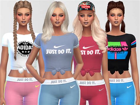 The Sims Resource Nike Air T Shirts Collection