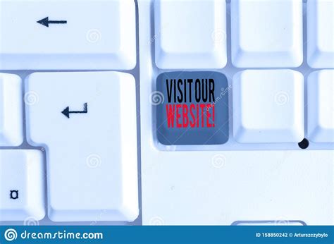 Text Sign Showing Visit Our Website Conceptual Photo Visitor Who