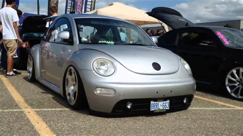 Slammed Volkswagen Beetle With Stretched Tires Youtube