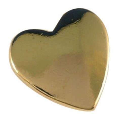 A02 Gold Heart Lapel Pin