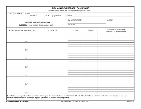 Da Form 7459 Fill Out Sign Online And Download Fillable Pdf