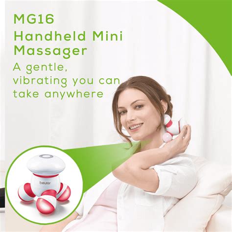Beurer Handheld Mini Body Massager With Led Light Gentle And Comfortable Vibration Easy Hand