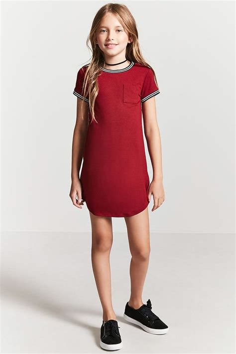 Girls Ringer T Shirt Dress Kids Cute Girl Outfits Cute Outfits For