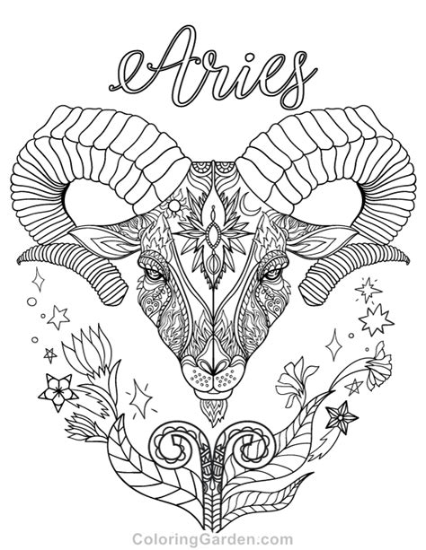 Other pdf readers may work too, but you should try adobe reader if anything displays incorrectly. Aries Adult Coloring Page