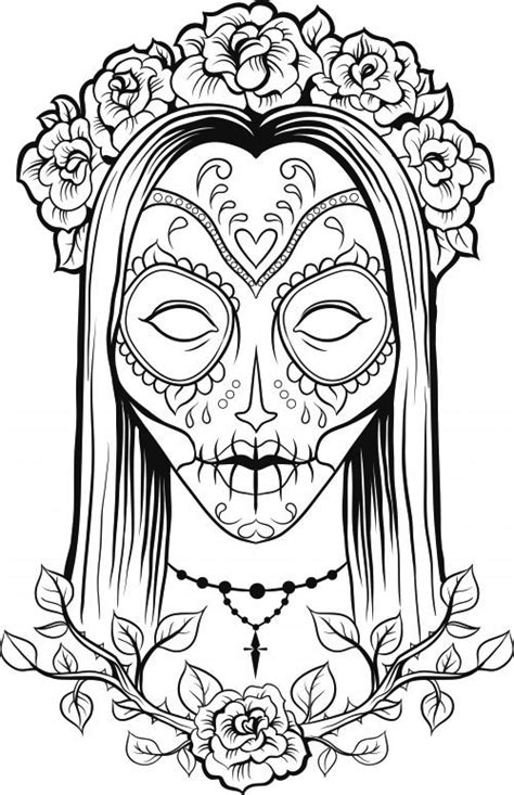 Background is not much about, but there are other details to be taken care of such as the grass in the hands of the human figure. Skull Coloring Pages for Adults - Best Coloring Pages For Kids