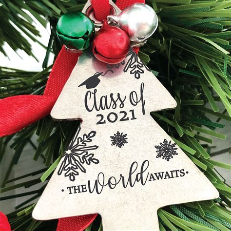 Class Of 2021 Christmas Ornament Congrats 2021 Ornament T Etsy