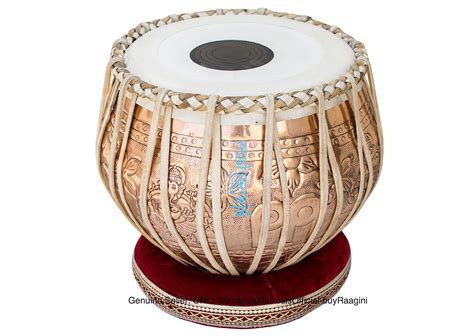Maharaja Musicals Tabla Set Professional 35 Kg Copper Bayan Flower