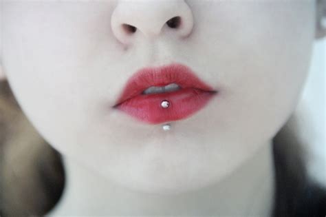 21 Vertical Labret Piercing Images Pictures And Ideas
