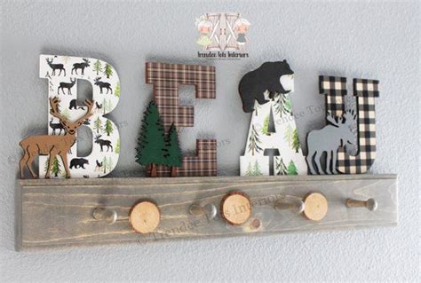 Personalize Any Name On Our Woodland Coat Rack Designs Will Come In