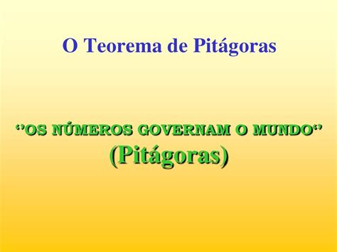 Demonstração Do Teorema De Pitágoras Com Um Pouco De História