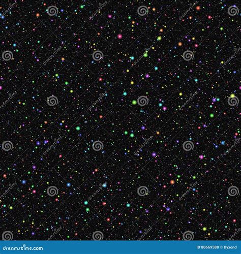 Abstract Bright Colorful Universe Rainbow Colored Stars Summer Night