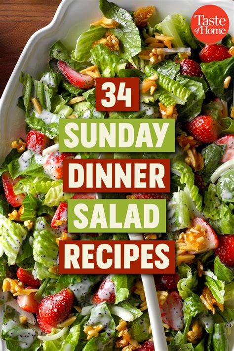 34 Phenomenal Sunday Dinner Salads Salad Recipes For Dinner Side Salad Recipes Dinner Salads