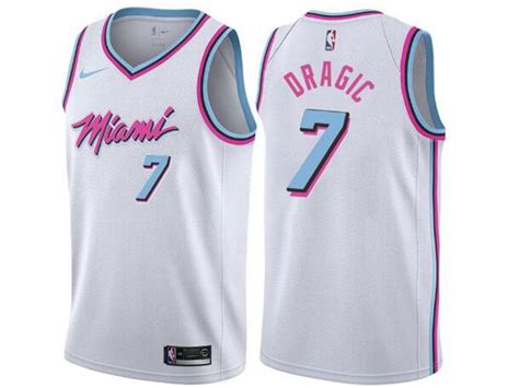The miami heat revealed their vice versa jerseys on wednesday, writing the look is fit for the future. ECseller Official--Mens Nba Miami Heat #7 Goran Dragic White Nike Vice Uniform City Edition ...