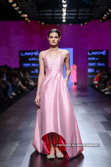 A Model Wearing Designer Nishka Lullas Creation Walks The Ramp On Day 4 Of The Lakme Fashion