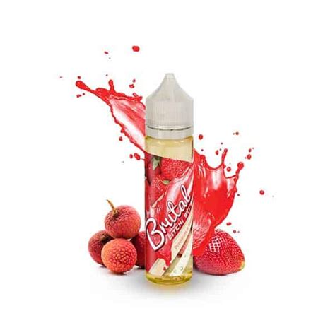 Brutal Litchi Strawberry Vape Juice Freebase E Liquid Vaperite