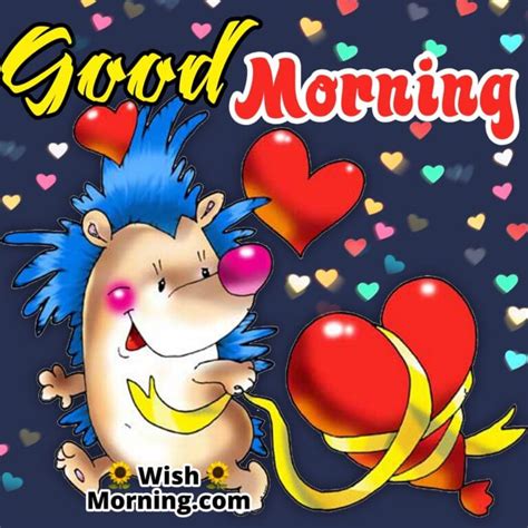 Good Morning Cartoon Animals Wish Morning