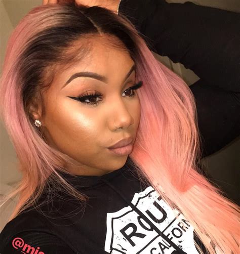 Most Current Screen Rose Gold Hair Black Girl Popular In 2020 Pink