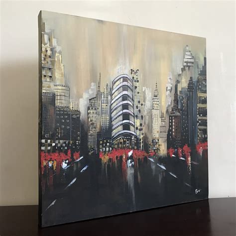 Buy Paintingslondon Modern Night City Buy Paintings Original Art