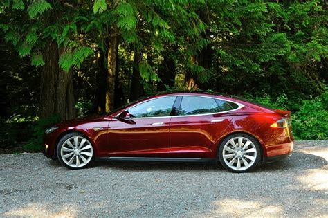 Image 2013 Tesla Model S In Old Growth Forest Bella Coola Valley