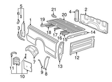 Ford Ranger Body Parts Diagram