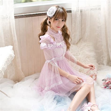 Princess Sweet Lolita Dress Candy Rain Dress Autumn Sweet Girl Dress