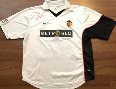 Valencia Home Football Shirt 2001 2002 Sponsored By Metro Red