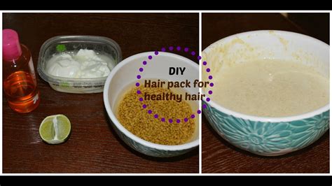 Diy Hair Pack For Healthy Hair Homemade Hair Pack Youtube